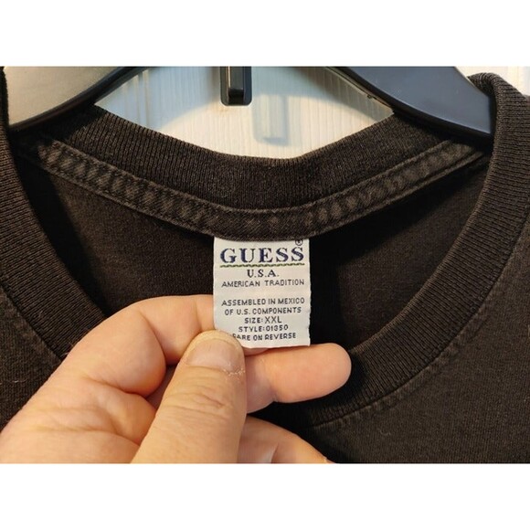 Guess Jeans T-Shirt Black Size XXL - Picture 4 of 5